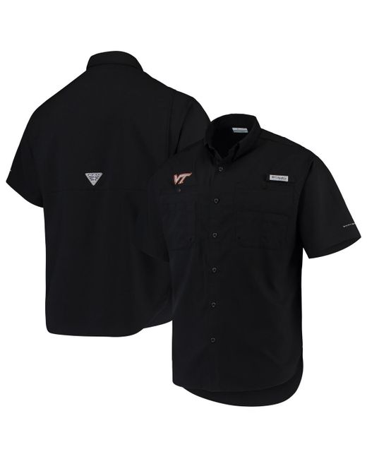 Columbia Virginia Tech Hokies Pfg Tamiami Omni-Shade Button-Down Shirt
