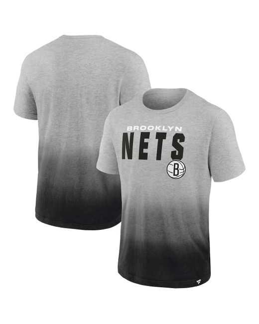 Fanatics and Black Brooklyn Nets Board Crasher Dip-Dye T-shirt