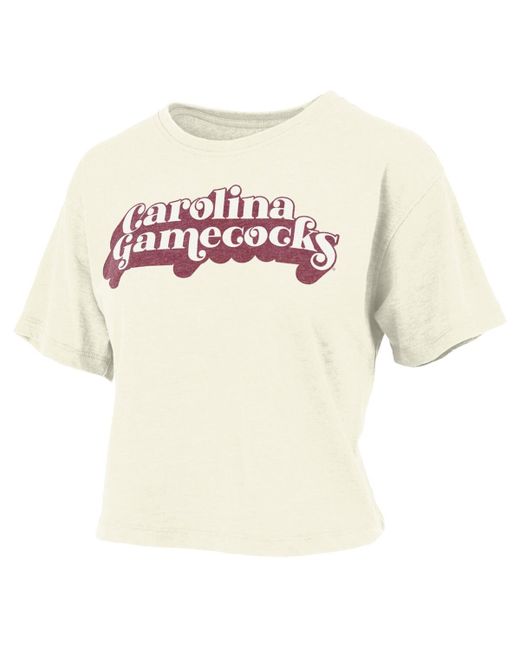Pressbox South Carolina Gamecocks Vintage-Like Easy Team Name Waist-Length T-shirt