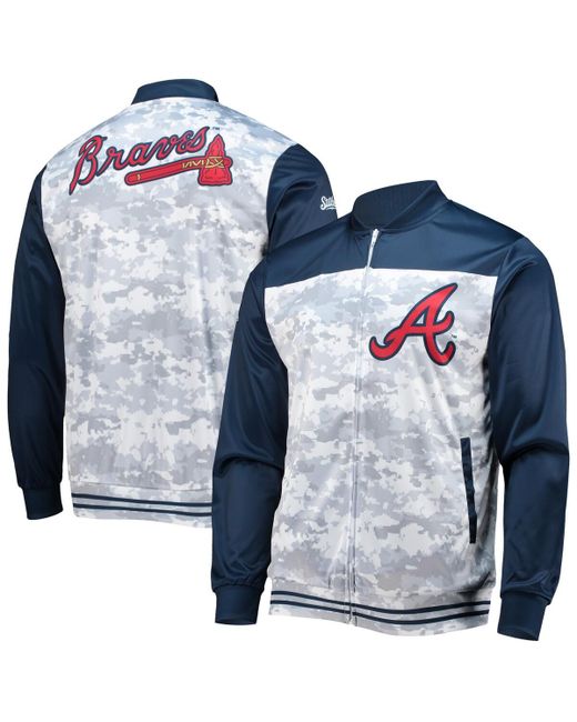 Stitches Atlanta Braves Camo Full-Zip Jacket