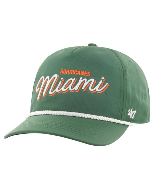 '47 Brand 47 Brand Miami Hurricanes Fairway Hitch Adjustable Hat