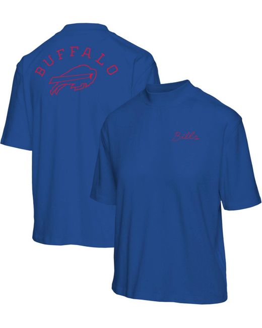 Junk Food Buffalo Bills Half-Sleeve Mock Neck T-shirt