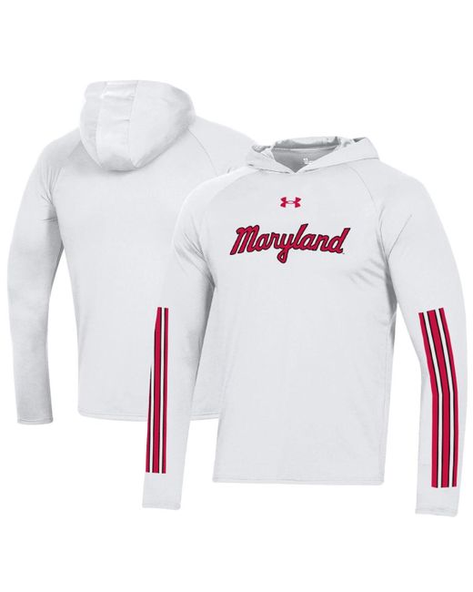 Under Armour Maryland Terrapins Throwback Tech Long Sleeve Hoodie T-shirt