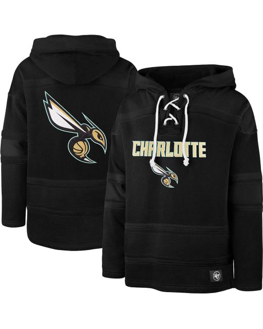 '47 Brand 47 Brand Charlotte Hornets 2022/23 Pregame Mvp Lacer Pullover Hoodie City Edition