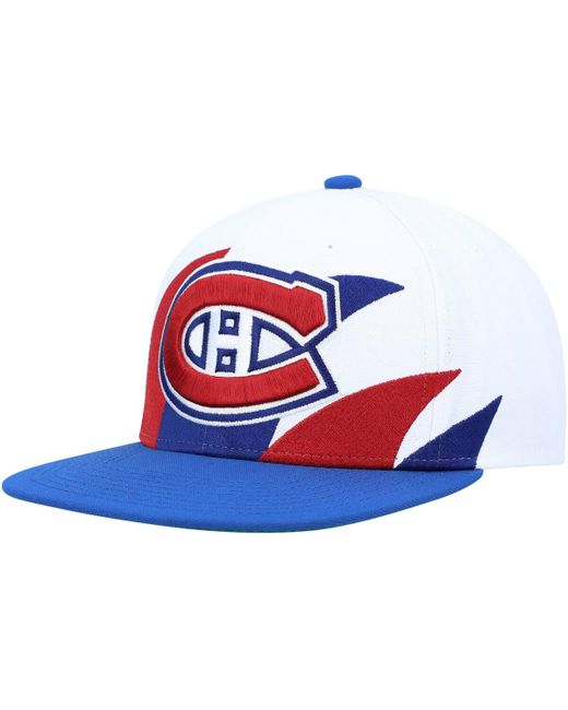 Mitchell & Ness Blue Montreal Canadiens Vintage-Like Sharktooth Snapback Hat