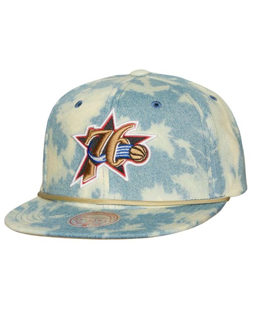 Mitchell & Ness Philadelphia 76ers Acid Wash Snapback Hat