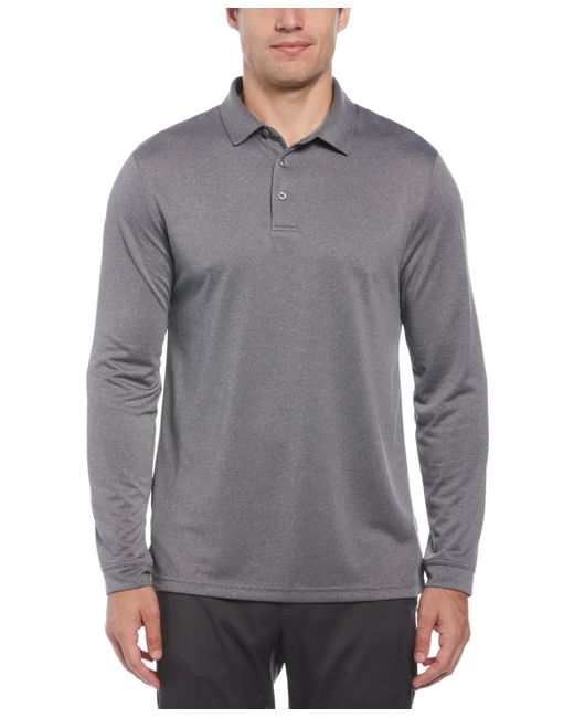 PGA Tour Micro Birdseye Long Sleeve Golf Polo Shirt