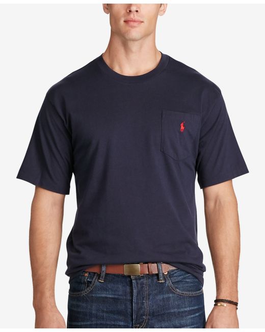 Polo Ralph Lauren Big Tall Crew-Neck Pocket T-Shirt