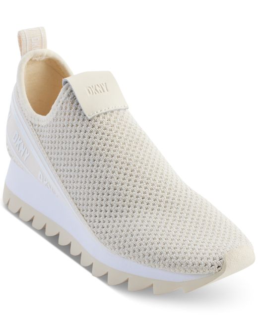 Dkny Alani Slip-On Signature Saw-Tooth Sneakers