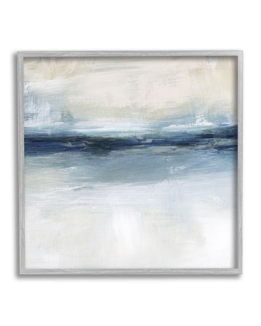 Stupell Industries Timeless Nautical Sea Horizon Framed Giclee Art 17 x 1.5