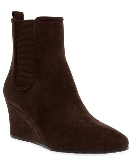AK Anne Klein Valore Pointed Toe Wedge Booties