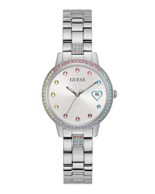 Guess Date Stainless Steel Watch 34mm