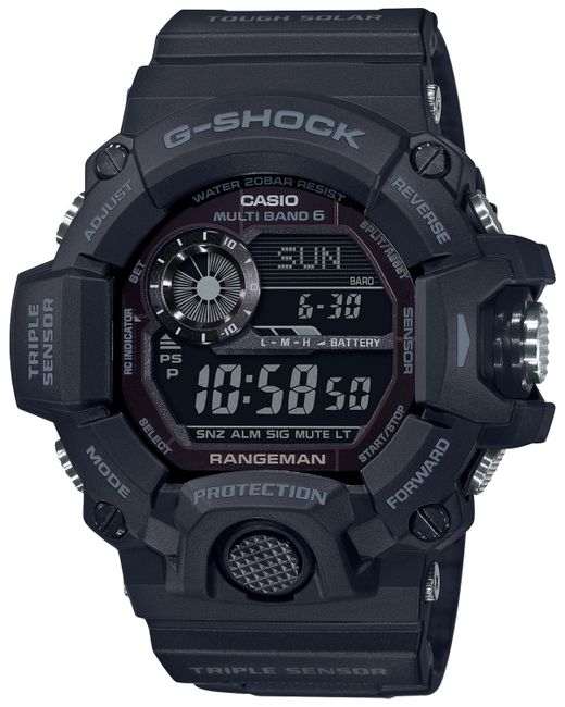 G-Shock Solar Digital Rangeman Resin Strap Watch 53-1/2mm