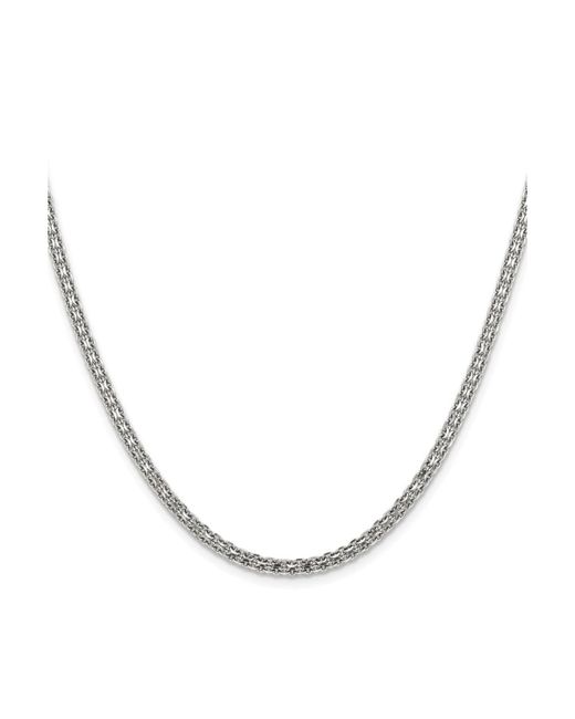 Chisel Polished 3.1mm inch Bismarck Chain Necklace