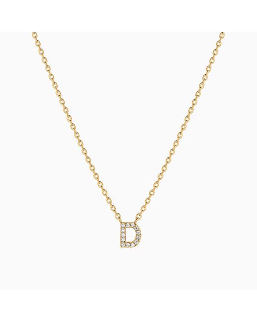 Bearfruit Jewelry Crystal Initial Necklace
