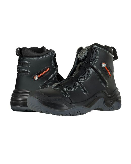 Berrendo Steel Toe Work Boots 6 Oil and Slip Resistant Eh Rated Boa Fit System Fast Release