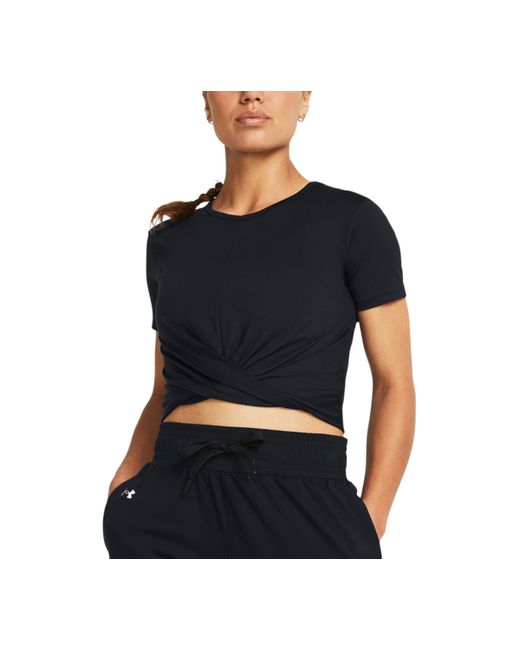 Under Armour Motion Crossover-Hem Cropped Top White