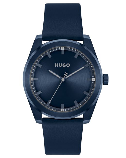 Hugo Boss Bright Quartz Leather Watch 42mm