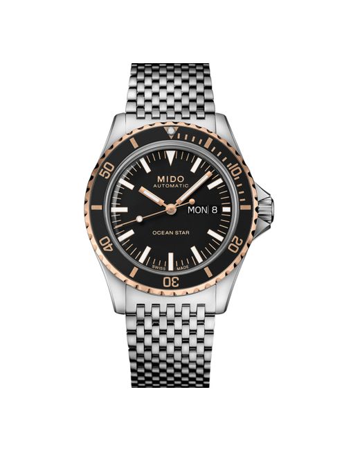 Mido Swiss Automatic Ocean Star Tribute Stainless Steel Bracelet Watch 41mm