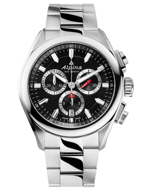 Alpina Swiss Chronograph Alpiner Stainless Steel Bracelet Watch 42mm