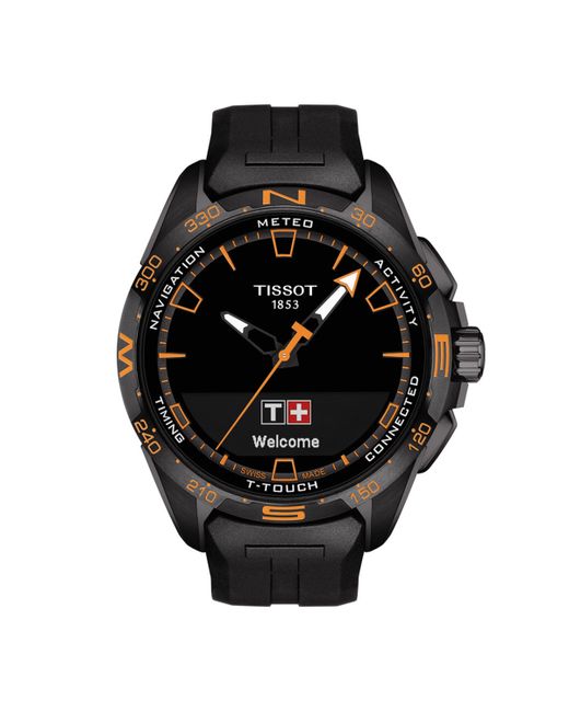 Tissot Swiss T-Touch Connect Solar Rubber Strap Smart Watch 48mm