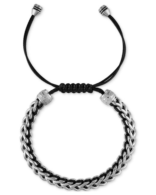 Bulova Icon Cord Bracelet Stainless Steel