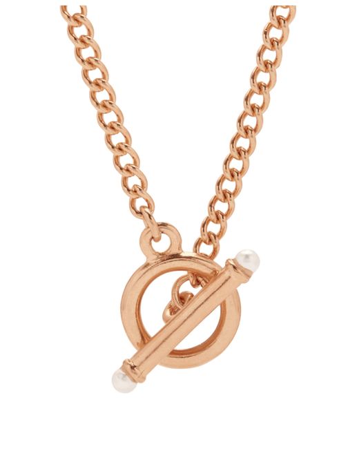 Brook & York Stella Imitation Pearl Toggle Chain Necklace