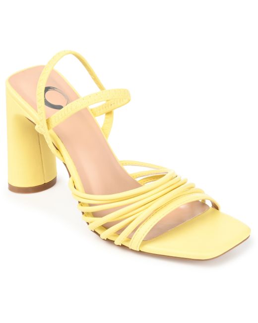 Journee Collection Strappy Block Heel Dress Sandals
