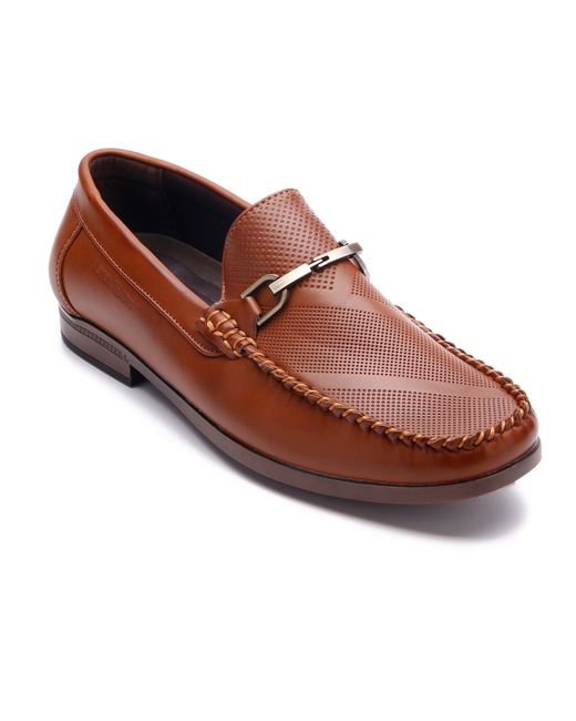 Aston Marc Perforated Buckle Loafers