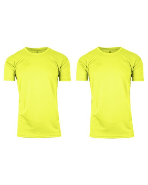 Galaxy By Harvic Short Sleeve Moisture-Wicking Quick Dry Performance Crew Neck Tee 2 Pack