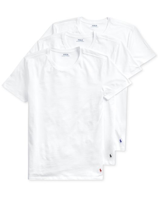 Polo Ralph Lauren 3-Pk. Slim-Fit Classic Cotton Crew Undershirts