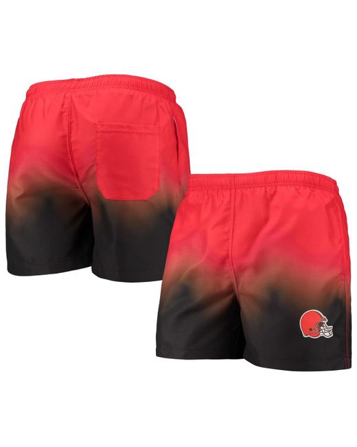 Foco Brown Cleveland Browns Dip-Dye Swim Shorts