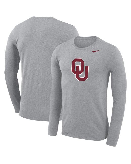 Nike Oklahoma Sooners School Logo Legend Performance Long Sleeve T-shirt