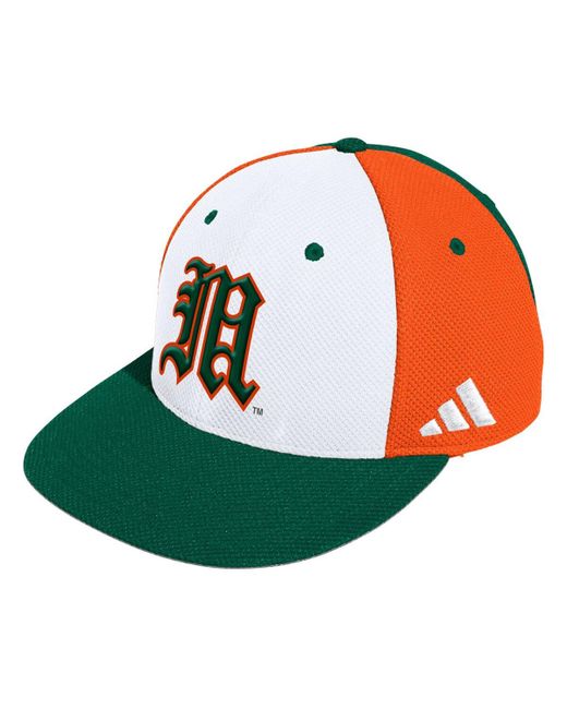 Adidas Miami Hurricanes On-Field Baseball Fitted Hat