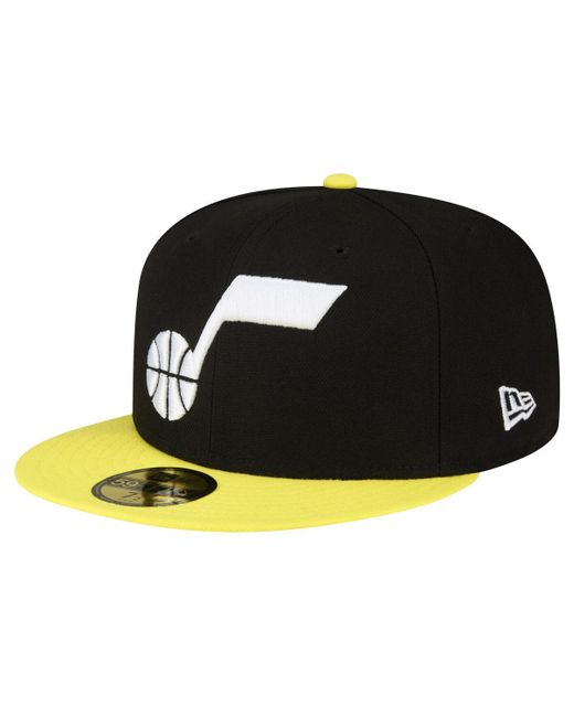 New Era Yellow Utah Jazz 2-Tone 59FIFTY Fitted Hat