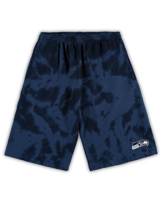 Profile College Seattle Seahawks Big and Tall Tie-Dye Shorts