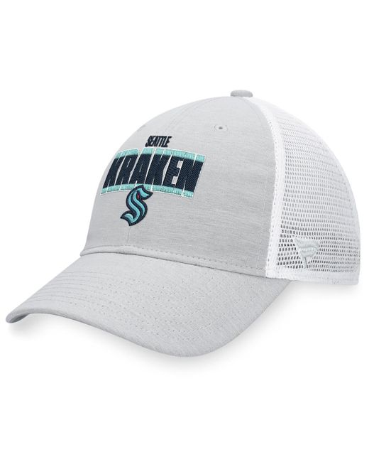 Fanatics White Seattle Kraken Team Trucker Snapback Hat