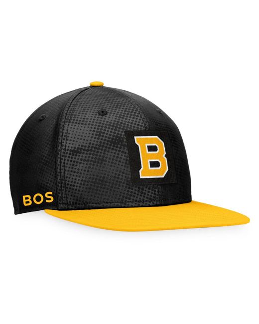 Fanatics Gold Boston Bruins Authentic Pro Alternate Logo Snapback Hat