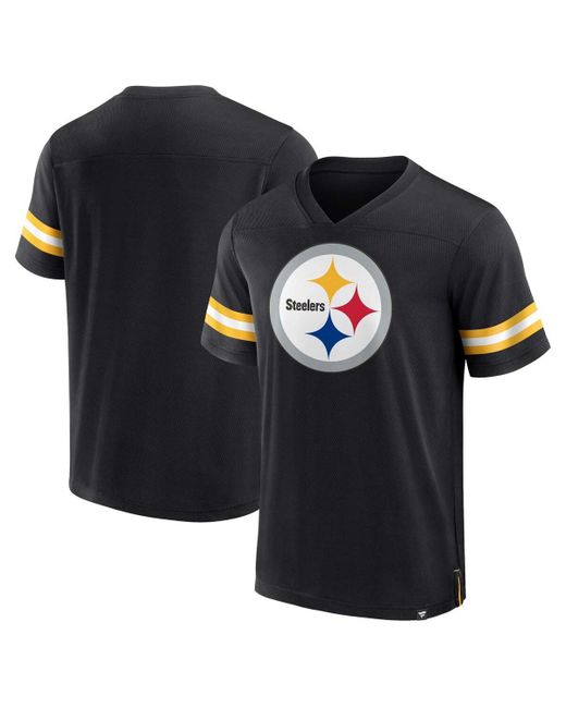 Fanatics Pittsburgh Steelers Jersey Tackle V-Neck T-shirt