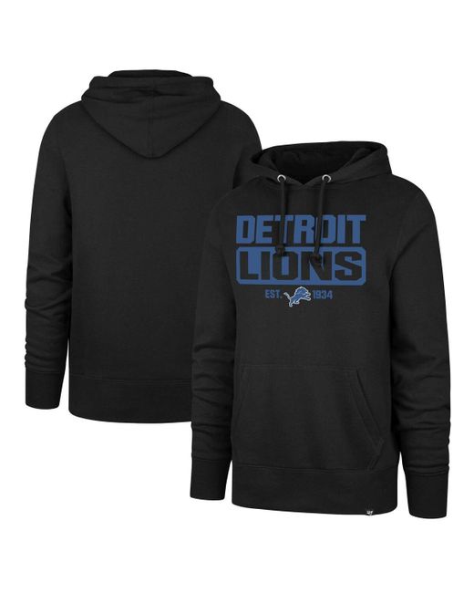 '47 Brand 47 Brand Detroit Lions Box Out Headline Pullover Hoodie