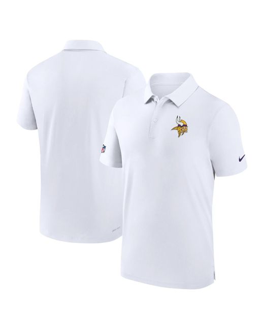 Nike Minnesota Vikings Sideline Coaches Performance Polo Shirt
