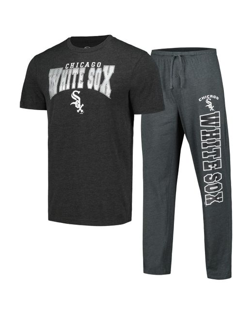 Concepts Sport Black Chicago White Sox Meter T-shirt and Pants Sleep Set