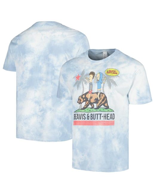 Mad Engine and Beavis Butt-Head Riding Cali Bear Graphic T-shirt
