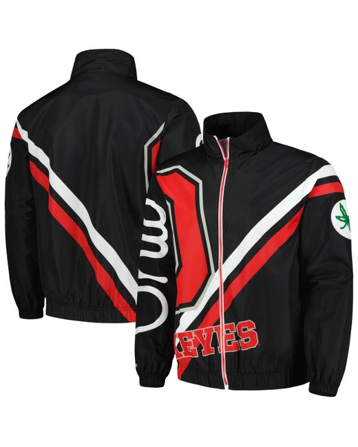 Mitchell & Ness Ohio State Buckeyes Exploded Logo Warm Up Full-Zip Jacket
