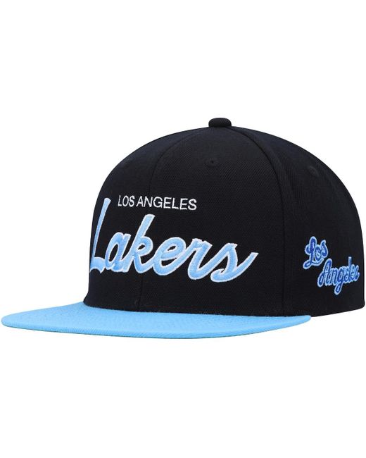Mitchell & Ness Los Angeles Lakers Hardwood Classics Mvp Team Script 2.0 Snapback Hat