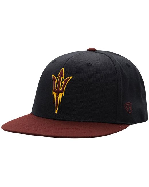 Top Of The World Maroon Arizona State Sun Devils Team Two-Tone Fitted Hat