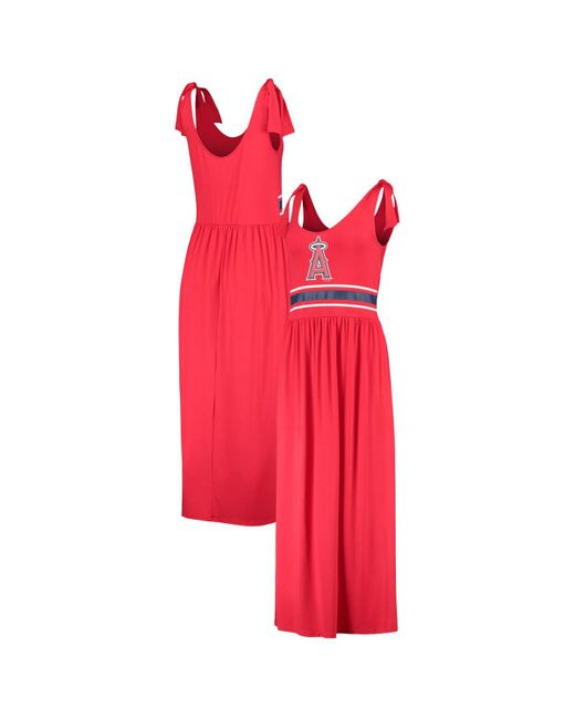 G-iii 4her By Carl Banks Los Angeles Angels Game Over Maxi Dress