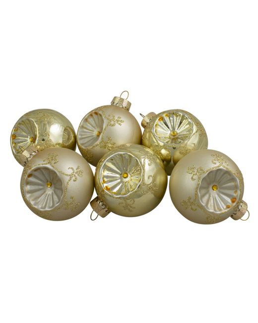Northlight Count Retro Reflector Glass Christmas Ball Ornaments