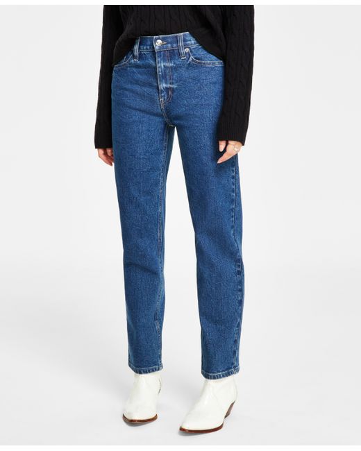 Calvin Klein Jeans High-Rise Straight-Leg Jeans