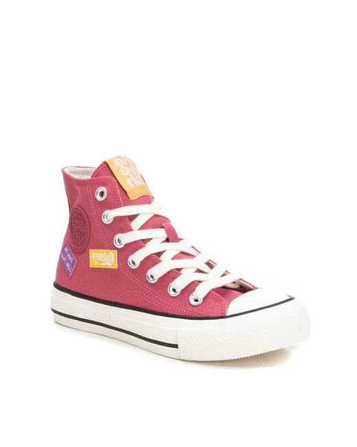 Xti Canvas High-Top Sneakers By pastel